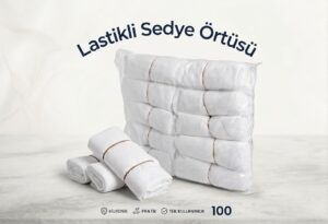 TEK KULLANIMLIK LASTİKLİ SEDYE ÖRTÜSÜ